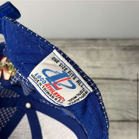 Vintage 1990s Hot Wheels Racing Logo Athletic Hat - Picture 4 of 5